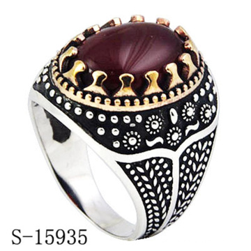 Modeschmuck 925 Sterling Silber Schmuck Ring mit rotem Achat